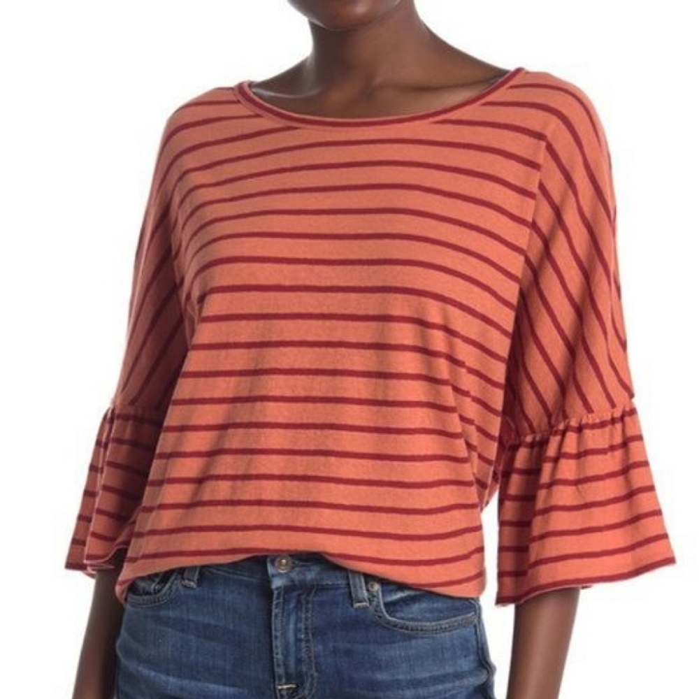 Madewell Bell-Sleeve Striped Tee